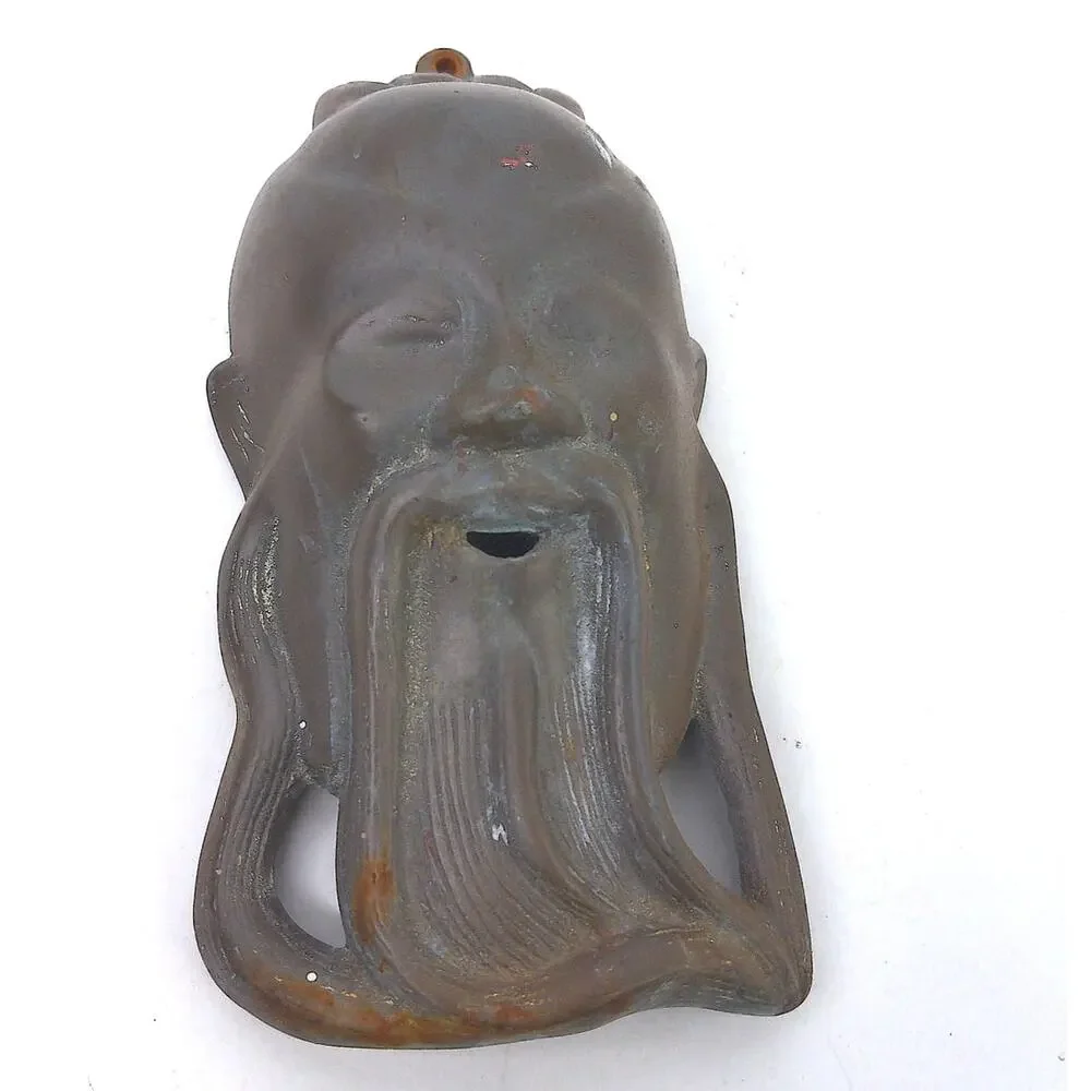 Vintage Gods Confucius Or Shou Lao Plaque Wall Decor
